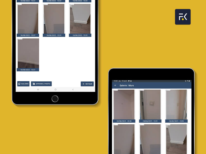 photos et commentaire dans l'application fokus