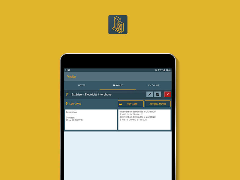 exemple fenetre application travaux